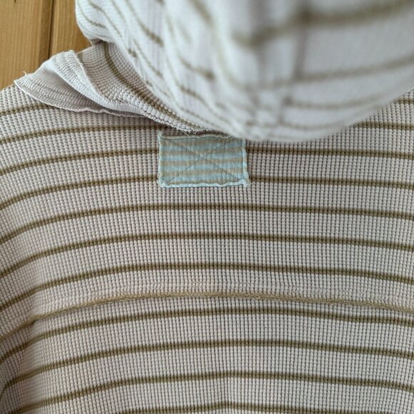 We The Free Radical Thermal Striped Cotton Hoodie Size Large - Picture 8 of 11